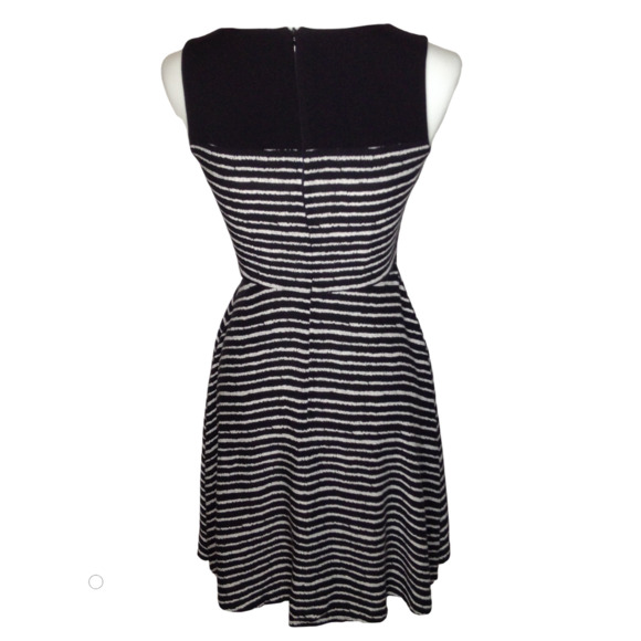 AB Studio Striped Fit and Flare Sleeveless Dress - Picture 4 of 6